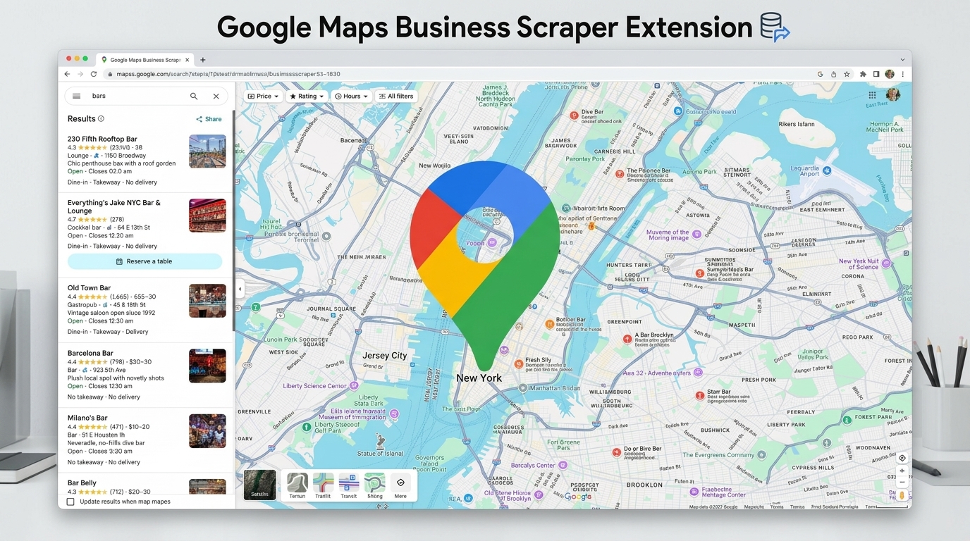 Google Maps Business Scraper Extension